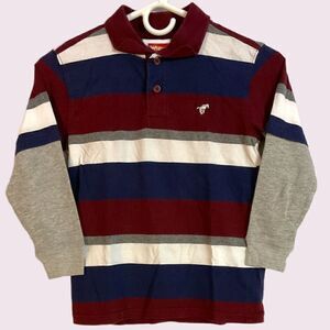 Wrangler Quarter Button Collared Long Sleeve Boys Tee Shirt